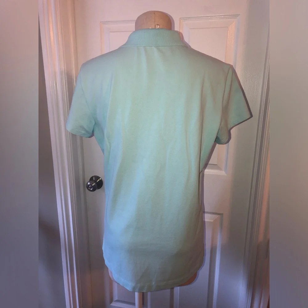 Lilly Pulitzer Luxletic Light Blue Polo Shirt - Picture 2 of 6